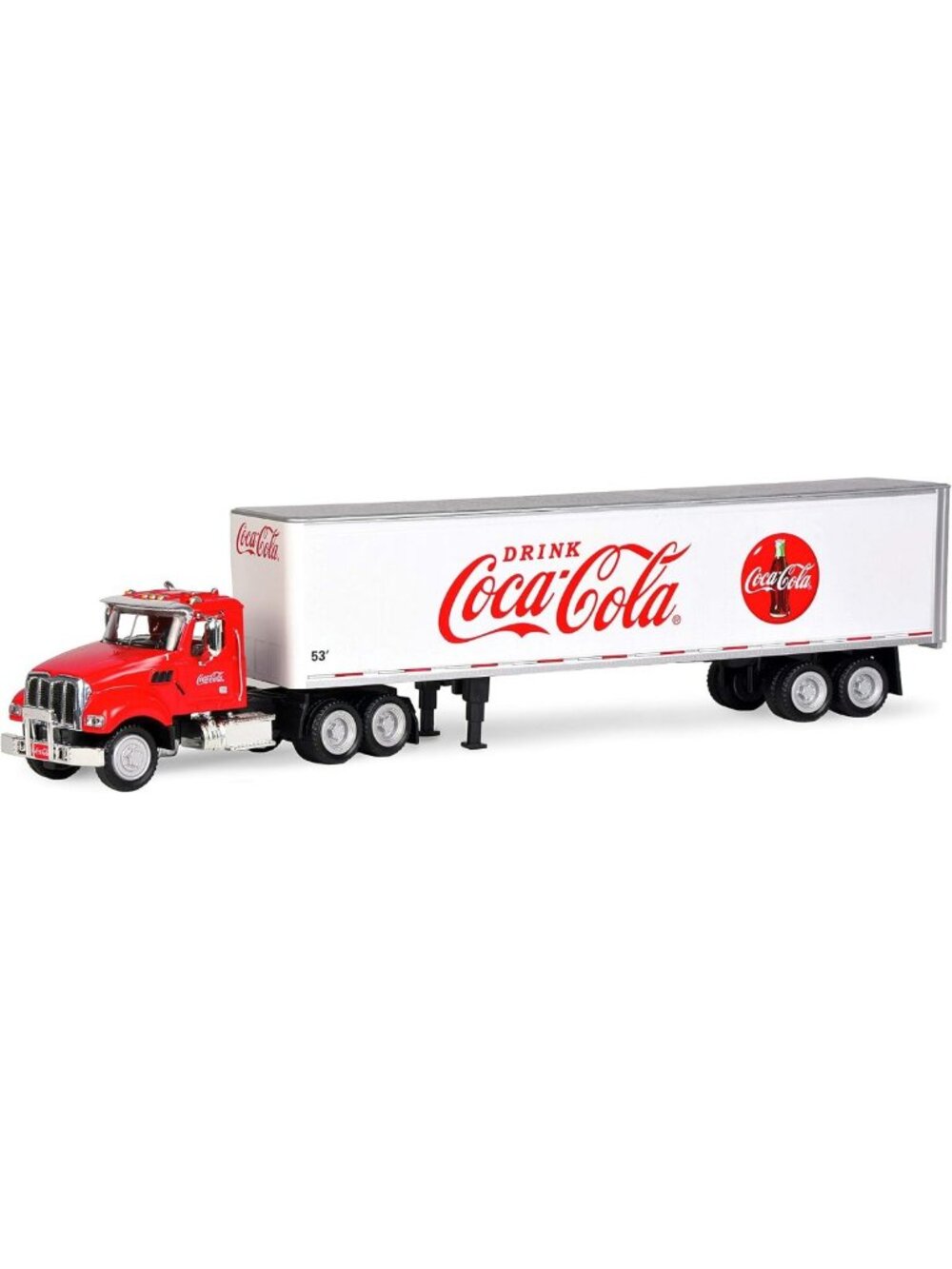 Vintage 53" Coca-Cola Tractor Trailer Model - Collectible Diecast Vehicle